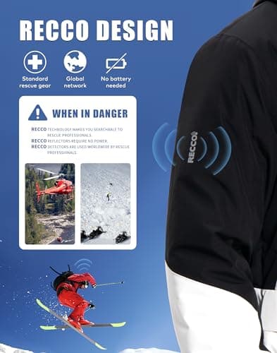 Pioneer Men's Waterproof Insulated Snowboard Jacket for Cold Weather Winter Skiing