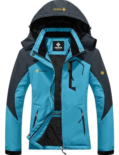 GEMYSE Women's Waterproof Winter Ski Jacket with Hood