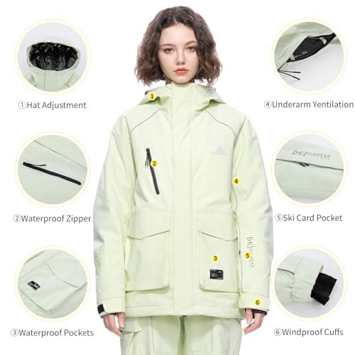 Men's & Women's Waterproof Insulated Ski Jacket Winter Snowboard Coat