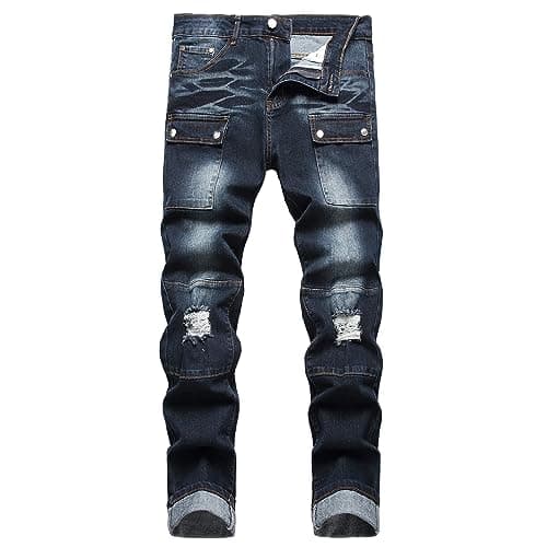 Men's Slim Fit Ripped Skinny Jeans