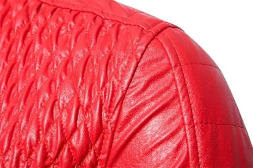 Stylish Men's Slim Leather Biker Jacket with Zipper