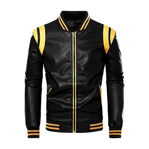Chuida Mens Lightweight Leather Jacket for Motorcycle Riding and Casual Wear
| Chuida Mens Stand Collar Faux Leather Bomber Jacket Perfect for Summer and Fall
| Chuida Mens Lightweight Leather Jacket - Stylish Stand Collar Design for Motorcyclists