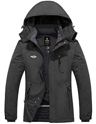 wantdo Women's Waterproof Winter Ski Jacket Mountain Rain Coat