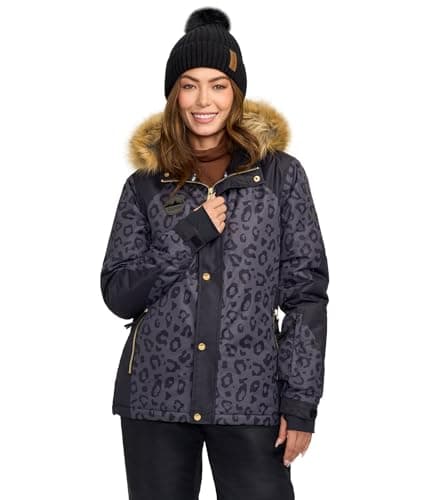 Tipsy Elves Women's Bright Colorful Apres Ski Hooded Snow Jackets