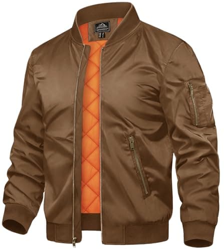 Refined Title: TACVASEN Men's Bomber Jackets - Warm Windbreaker Coats