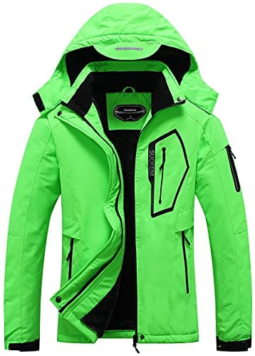 SUOKENI Women's Waterproof Warm Winter Ski Jacket with Hood
