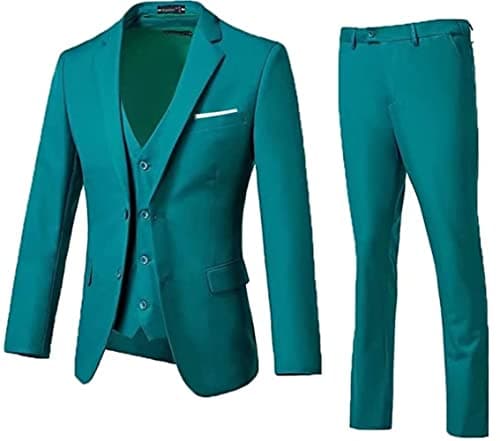 Slim Fit 3-Piece Men's Business Suit for Wedding, Prom, and Business Events