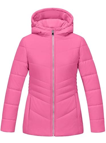 WULFUL Girl's Winter Waterproof Warm Hooded Parka Jacket