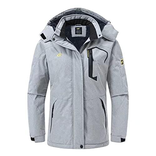Pdbokew Women's Fleece Hooded Ski Snowboarding Jacket