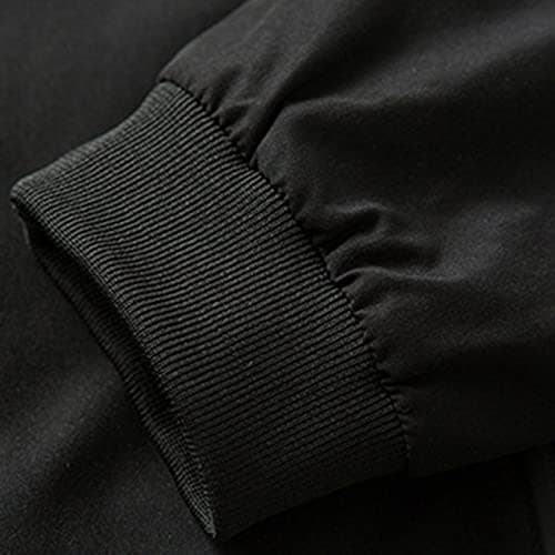 Sandbank Men's Casual Long Sleeve Bomber Jacket Banded Collar Windbreaker
