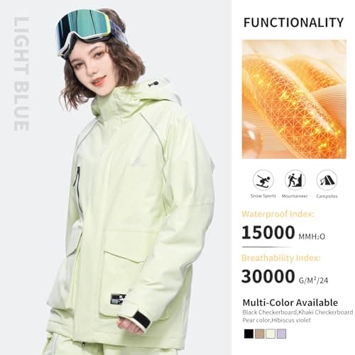 Men's & Women's Waterproof Insulated Ski Jacket Winter Snowboard Coat