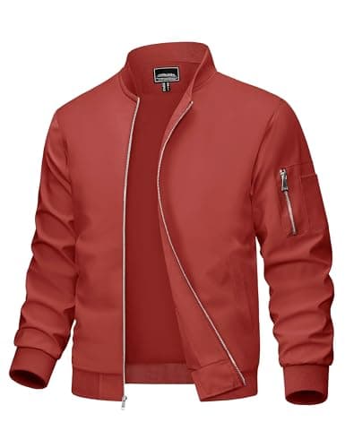 MAGCOMSEN Men's Lightweight Casual Windbreaker Jacket with 5 Pockets