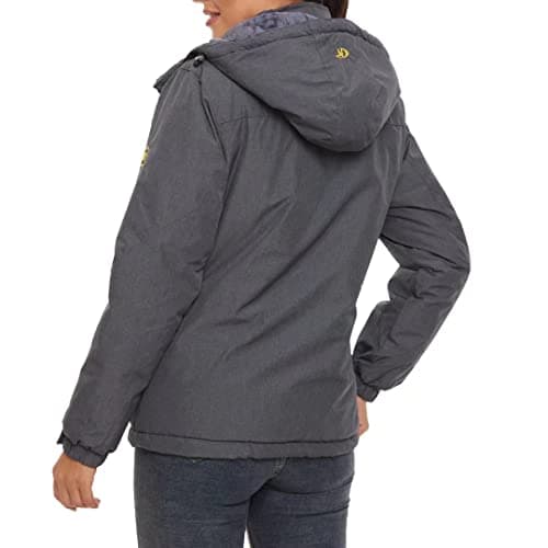 Pdbokew Women's Fleece Hooded Ski Snowboarding Jacket