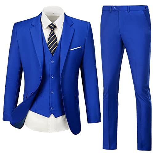Men's Slim Fit 3-Piece Suit Set for Wedding and Business