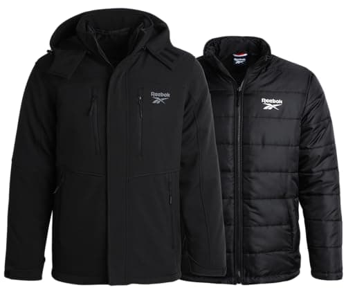 Men's Reebok System Ski Softshell Jacket with Removable Puffer Coat