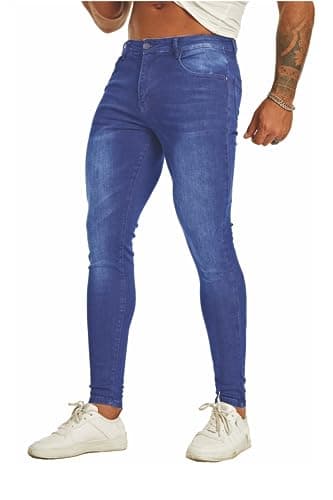 Slim Fit Ripped Distressed Jeans for Men