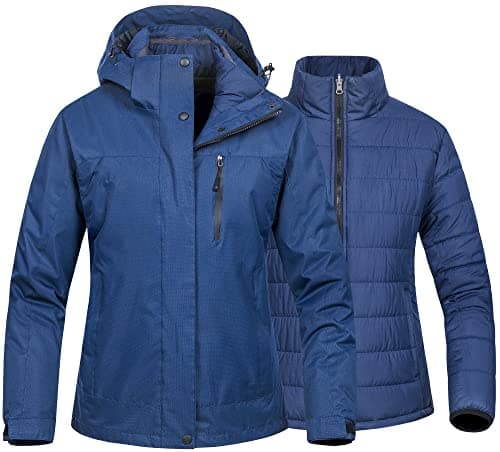 Waterproof 3-in-1 Ski Jacket for US Women