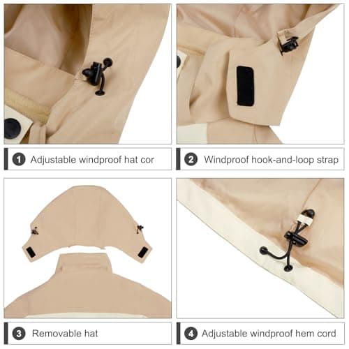 CAMEL CROWN Women's Waterproof Winter Ski Jacket Warm Fleece Hooded