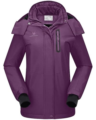 CAMEL CROWN Women's Waterproof Winter Ski Jacket Hooded