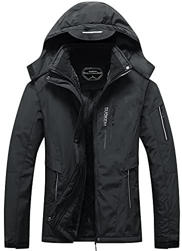SUOKENI Women's Waterproof Warm Winter Ski Jacket with Hood