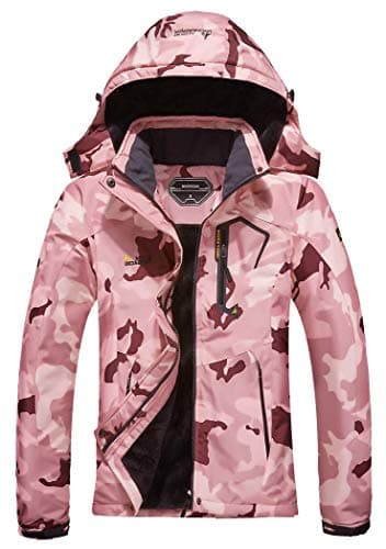 MOERDENG Women's Waterproof Ski Jacket