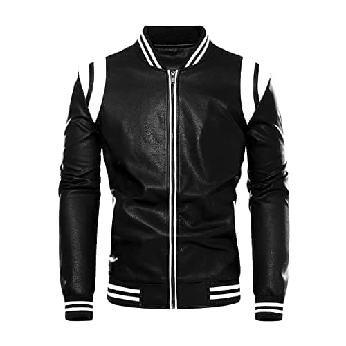 Chuida Mens Lightweight Leather Jacket for Motorcycle Riding and Casual Wear
| Chuida Mens Stand Collar Faux Leather Bomber Jacket Perfect for Summer and Fall
| Chuida Mens Lightweight Leather Jacket - Stylish Stand Collar Design for Motorcyclists