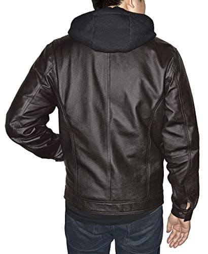 Men's Genuine Leather Racing Motorcycle Jacket