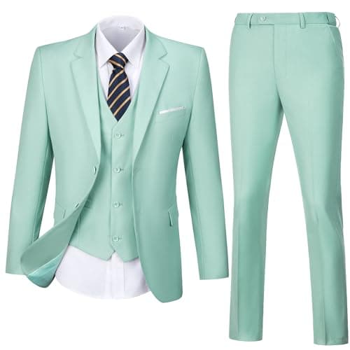 Men's Slim Fit 3-Piece Suit Set for Wedding and Business