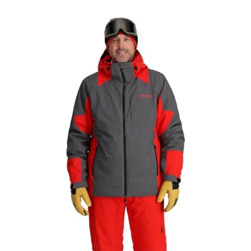 Spyder Men's Insulated Ski Hooded Snow Jacket