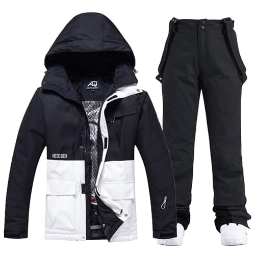 WOWULOVELY Women's Winter Ski Suit with Insulated Snowboarding Jacket and Pants