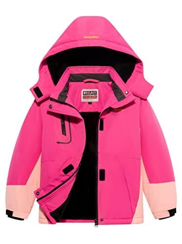 Warm Waterproof Ski Jacket for Girls