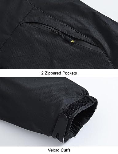 Rdruko Men's Waterproof Insulated Fleece Ski Jacket for Winter Mountaineering