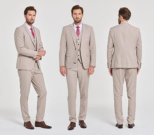 Slim Fit Suit Set for Men