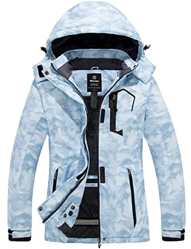 wantdo Women's Waterproof Winter Ski Jacket Mountain Rain Coat