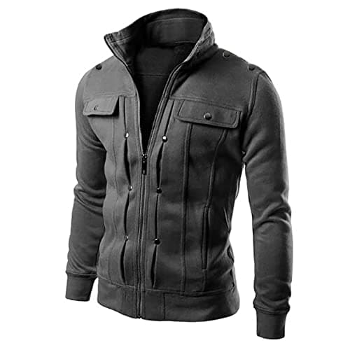 Retro Style Men's Long Sleeve Hooded Cardigan Coat