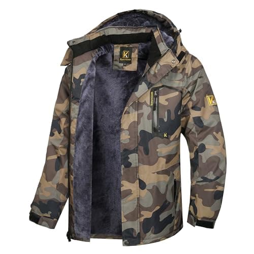 Keevoom Men's Waterproof Snowboarding Jacket Winter Warm Snow Coat