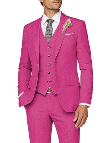 Slim Fit Men's 3 Piece Suit for Formal Events