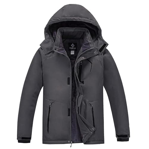 CorBuyit Men's Waterproof Ski & Snowboard Jacket with Fleece Lining