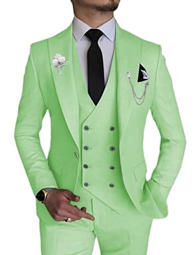 Slim Fit Double Breasted Men's Suit for Wedding and Events