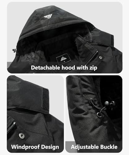 Men's Waterproof Winter Ski Jacket for Hiking