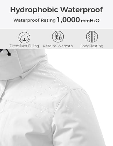 wantdo Women's Mountain Waterproof Ski Jackets Hooded Winter Snow Coat Insulated