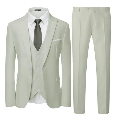 Men's 3 Piece Slim Fit Suit Set