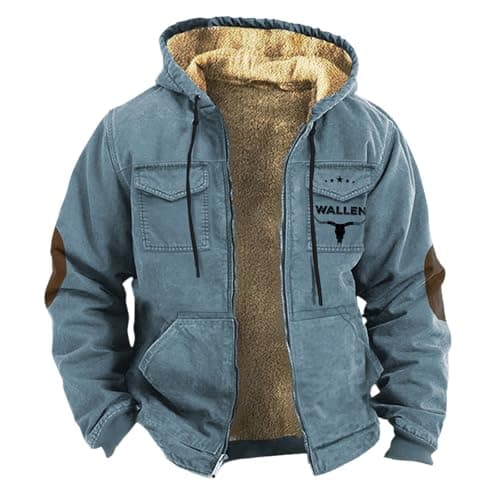Men's Big and Tall Winter Wool Pea Coat with Hood 5XL