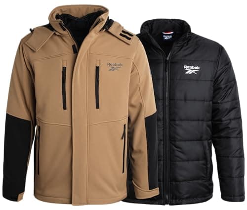 Men's Reebok System Ski Softshell Jacket with Removable Puffer Coat
