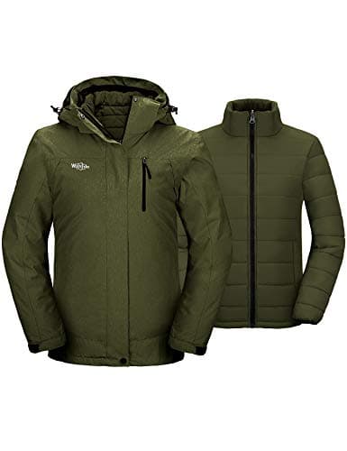 Wantdo Women's 3-in-1 Waterproof Winter Ski & Snowboarding Jacket