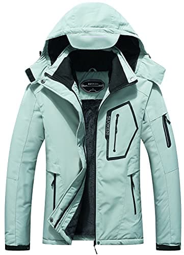 SUOKENI Women's Waterproof Warm Winter Ski Jacket with Hood