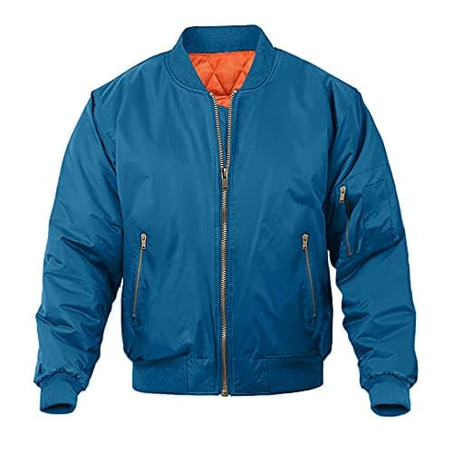 MAGNIVIT Men's Casual Bomber Jacket for Fall and Winter