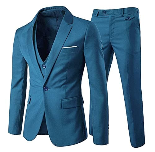 Cloudstyle Men's 3-Piece Slim Fit Formal Suit