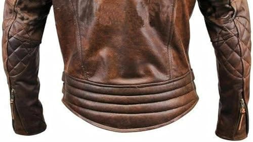 Classic Lambskin Men’s Leather Biker Jacket - Cafe Racer Style