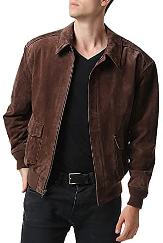 Landing Leathers Men's Big & Tall Air Force A-2 Leather Flight Jacket
